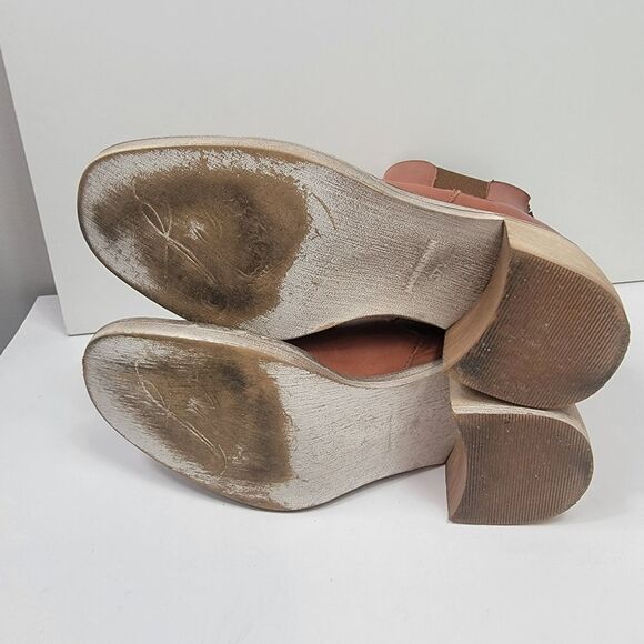 Free People Collection Essential Chelsea Boots Whiskey Brown Leather Size 7.5 - Picture 7 of 12